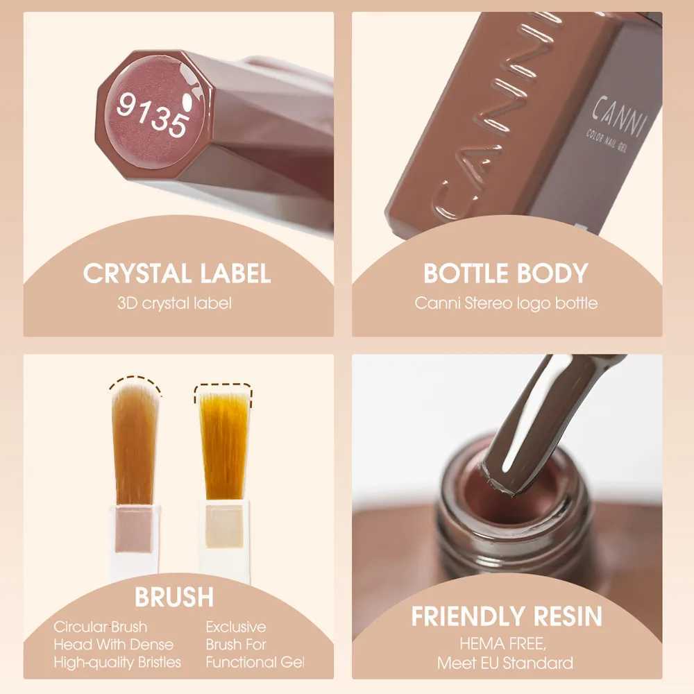 CANNI 9ml TPO/HEMA FREE Gel Polish Winter Colors Manicure Nail Art Salon Varnish Soak off Enamel UV LED Nail Polish Gel DIYT251127