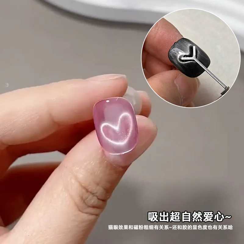3pcs Pink Cat Eye Gel Nail Polish Magnet Tools Set 1ja034oz Magnetic Cats Eye Nail Gel UV Semi-permanent Varnish Nail SuppT251127