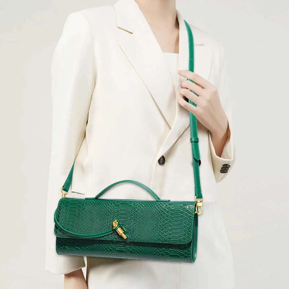 Design Top-Handle for Women Stone Texture PU Leather Long Purse Ladies Crossbody Shoulder Bags Trend Evening Handbag