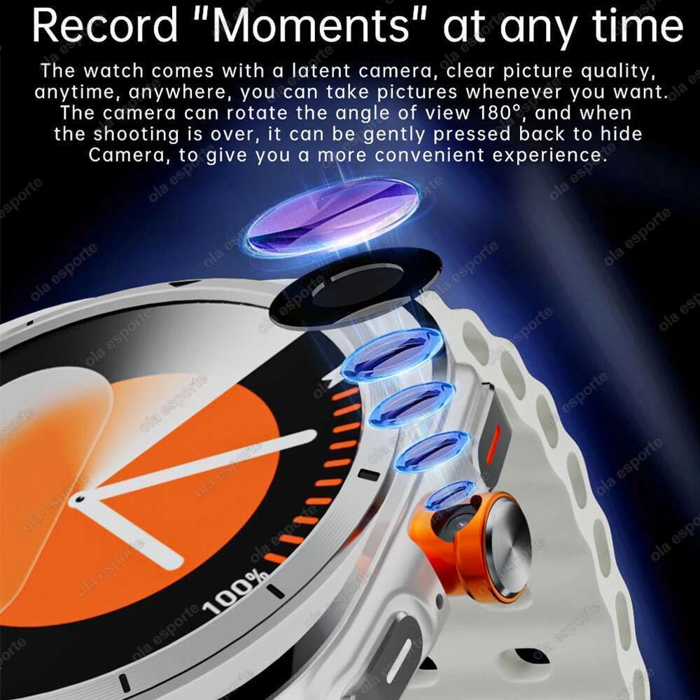 U8 Ultra Smart Men 32GB Memory NFC Bluetooth Call IP68 Waterproof Outdoor Sport Watch New Upgraded Compass smartwatch
