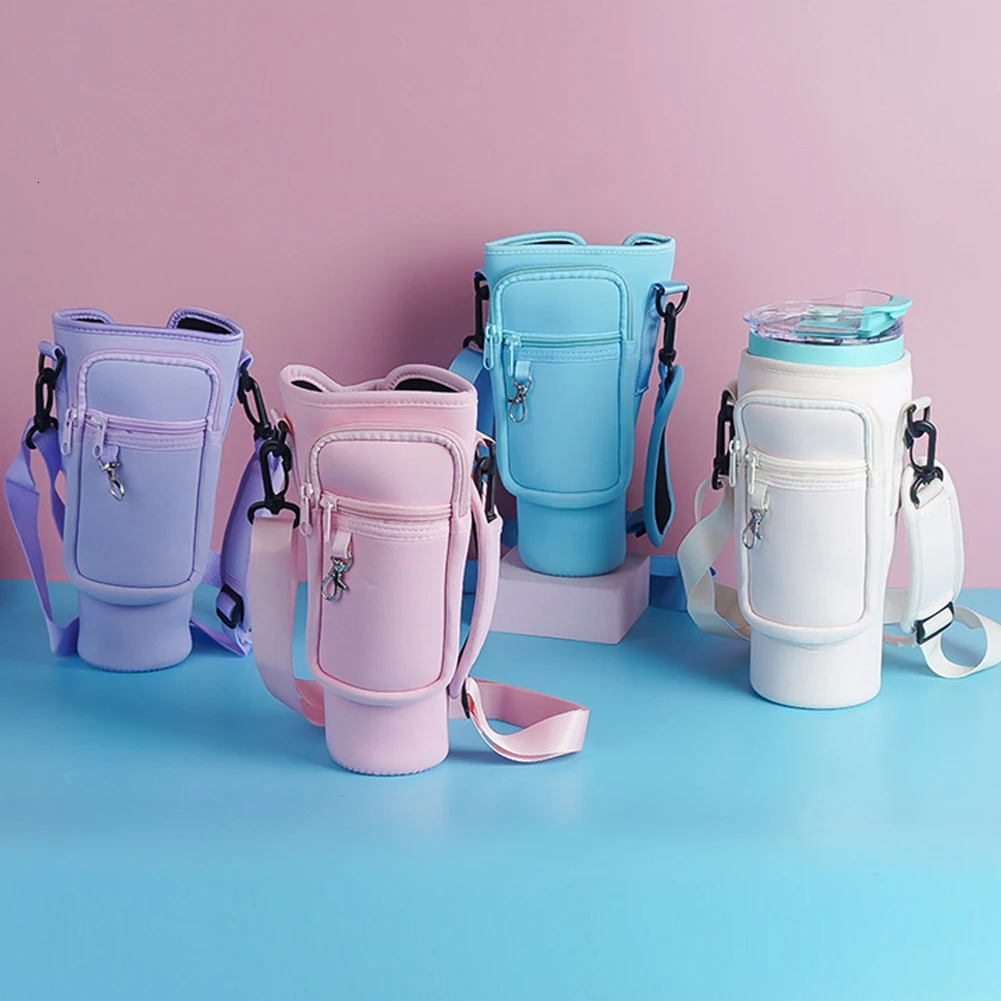 Water Bottle Bag Neoprene Water Bottle Pouch Holder for Stanley 40oz Tumbler Accessories Insulated Thermos Cup Cover251125 - view 5