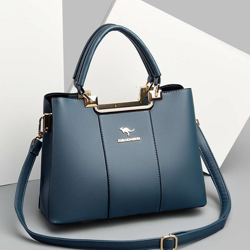 Handbag New Simple Commuter Fashionable Middle-aged Mom Large Capacity Multi-compartment Women's Can Be Shoulder Bag