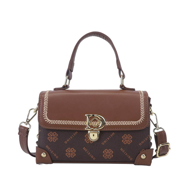 hot free shipping designer shoulder bags Fashionable Versatile Bag for woman brown vintage Thread Sequined packet
