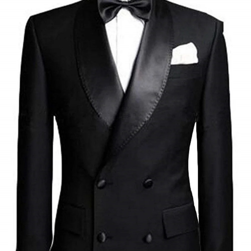 Burgundy Shawl Lapel Double Breasted Suit Jacket for Men Slim Fit Comfortable Wedding Blazer Prom Tops Regular Fit 251126