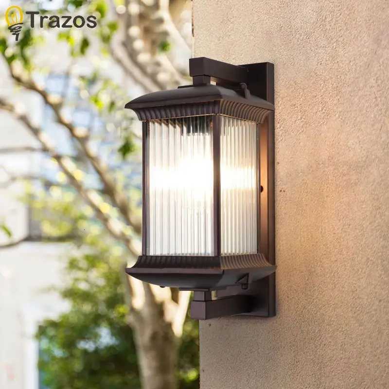 Aisle Wall Light Outdoor Garden Courtyard Exterior Wall Corridor Balcony Light Modern New Chinese Villa Door Light Wall LightM251127