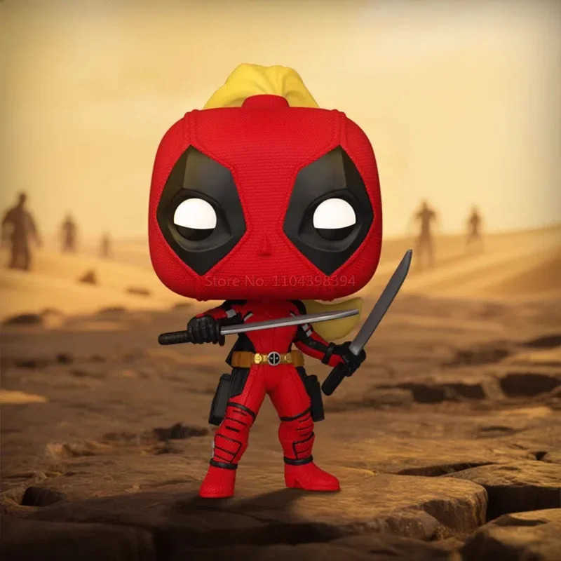Disney Vfunko Marvel Pop Deadpool Dual Blades Edition Wolverine Figure - Movie Souvenir Trendy Toy Display Figure Gift Collectible H251127
