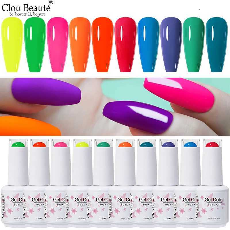 Clou Beaute TOP BASE 15ml Nail Gel Polish Vernis Semi Permanent UV Varnish Nails Art Manicure Design Hybrid Nail Supplies GlueT251127