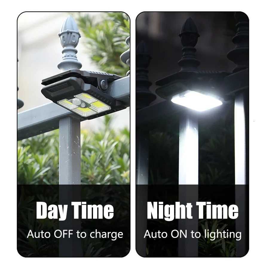 YD-21 Outdoor LED Solar Clip Lights Rechargeable Fence Lights and Outdoor Human-sensing Night Lighting Fixtures Easy To InstallM251127