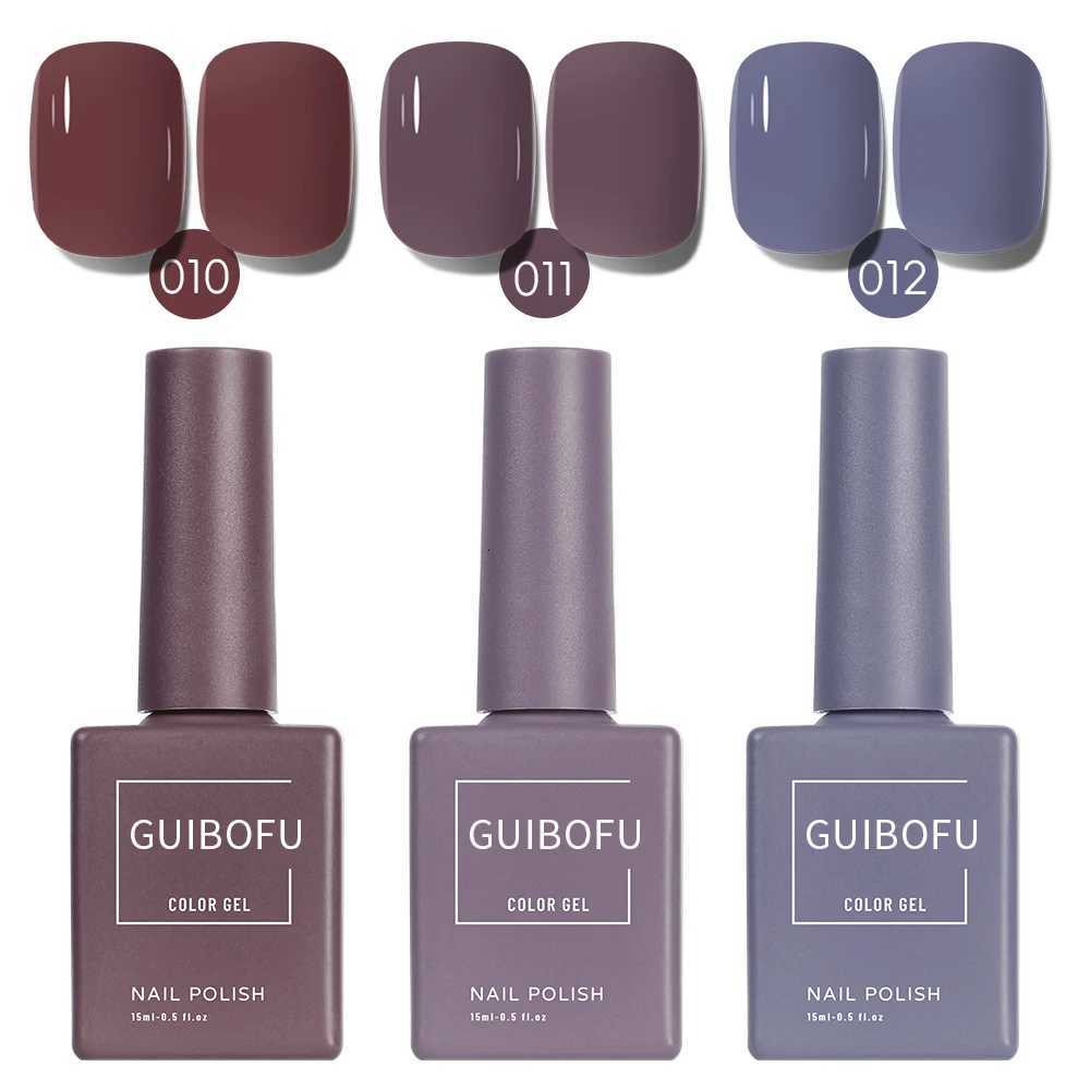 3Pcs/Set Gel Nail Polish Set Fall Shine Finish Semi Permanent Glitter Sequins Nail Polish Set Kit Soak Off Uv Varnish Nail ArtT251127