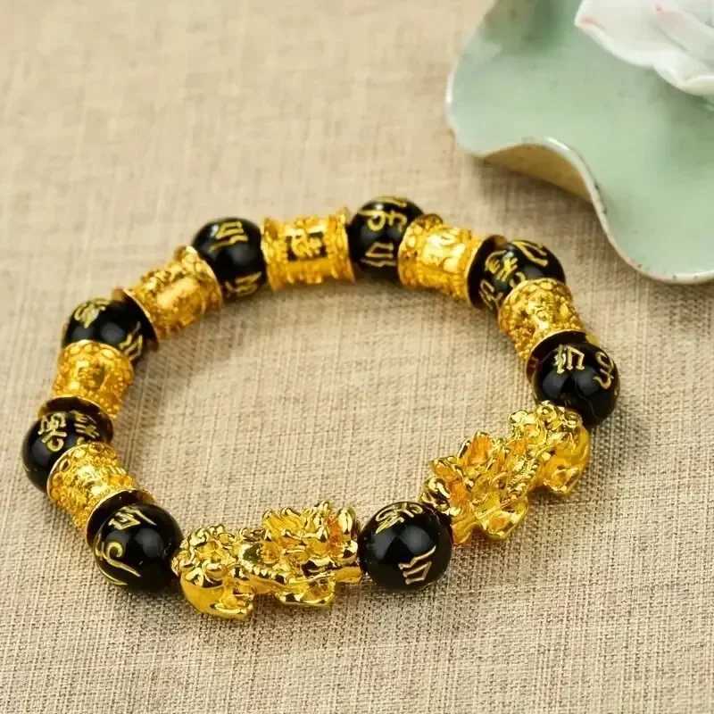 1pc Charm 10mm Natural Beads Single Attract Wealth And Good Luck Wrist Chain C251105
