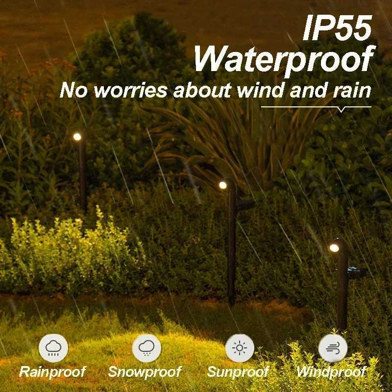 1-4 Pcs Solar LED Light Super Bright Spotlight Outdoor Lighting IP55 Waterproof Lawn Lamps Path Light for Garden Walkway DecorM251127