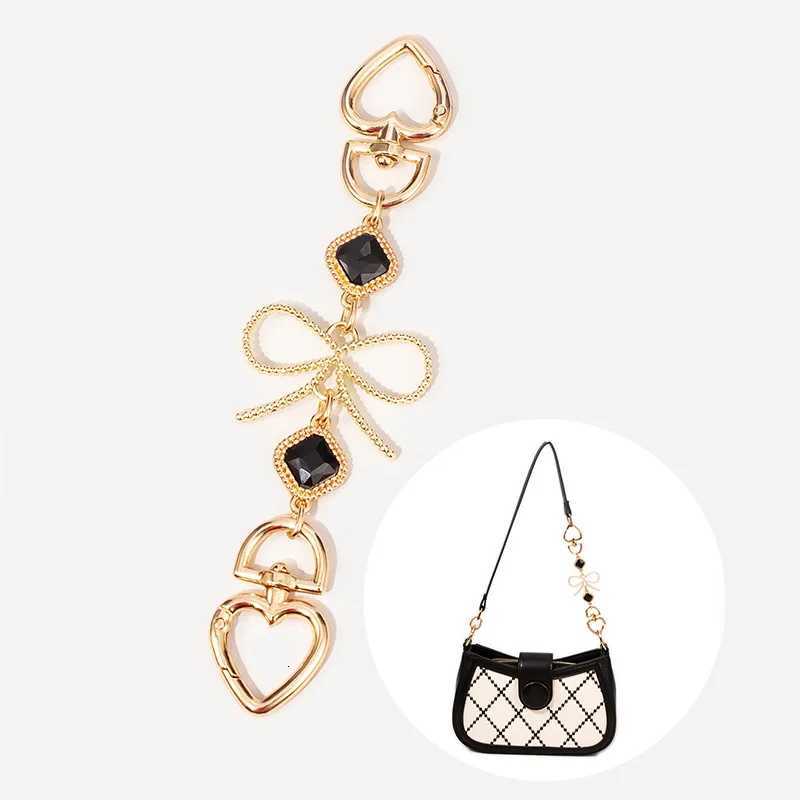 Fashionable Adjustable Shoulder Strap Extension Chain with Bowknot Design Bag Extender Chain for Handbags Totes Crossbody BagsT251127