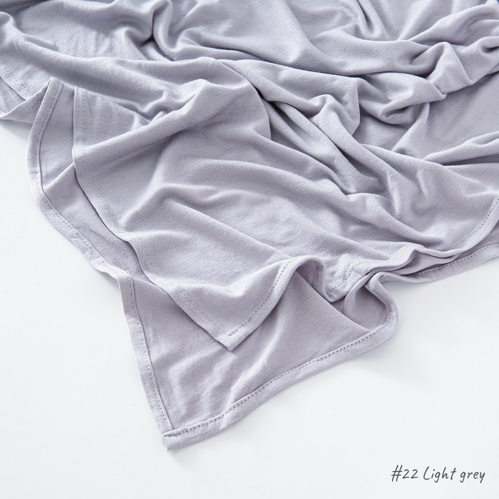 K543 New Malay high quality monochrome modal hem mercerized cotton long scarf shawl