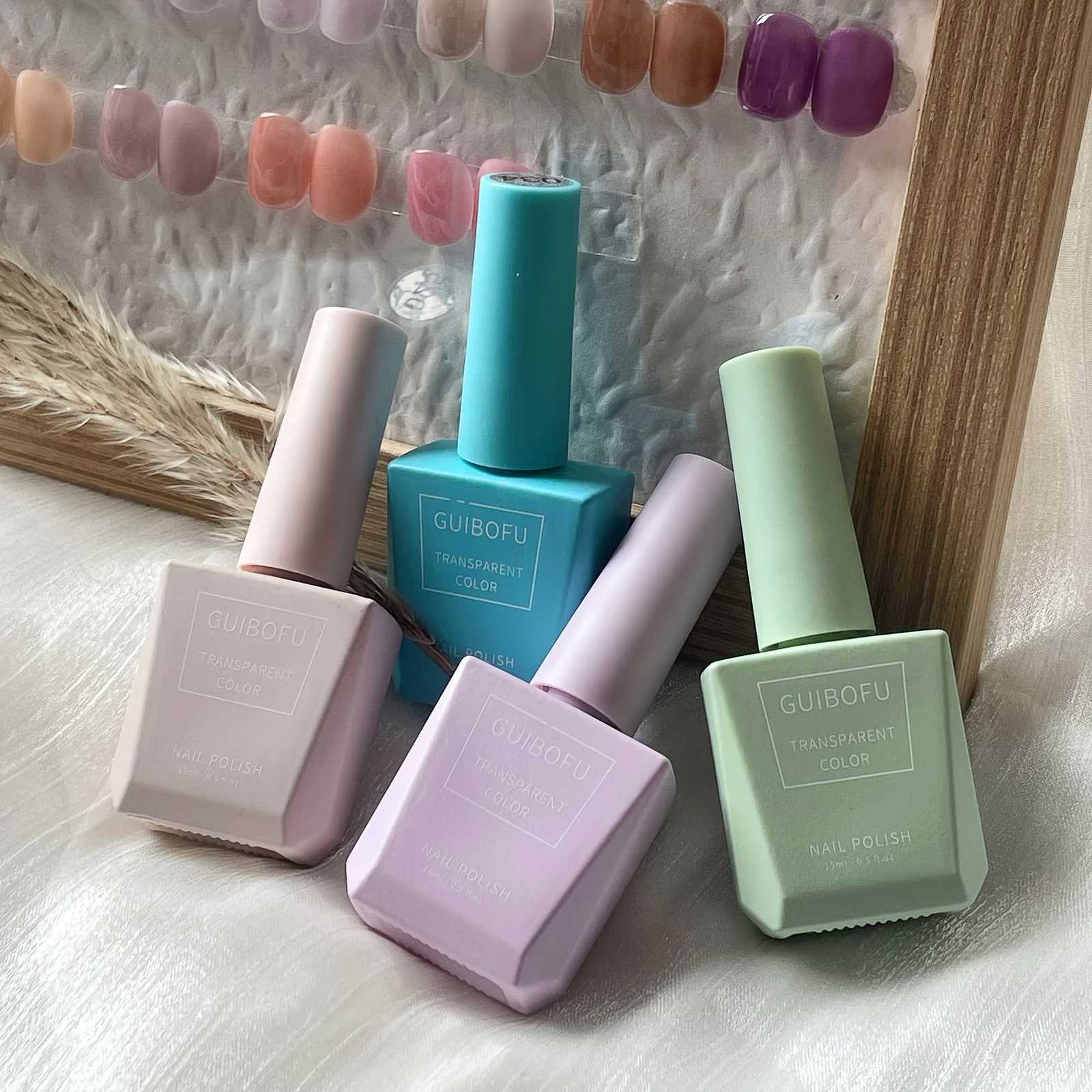 1pc 15ml Milky Jelly Nude Gel Nail Polish Transparent Colors Sheer White Pink Gel Nail Kit For Salon 68 ColorT251127