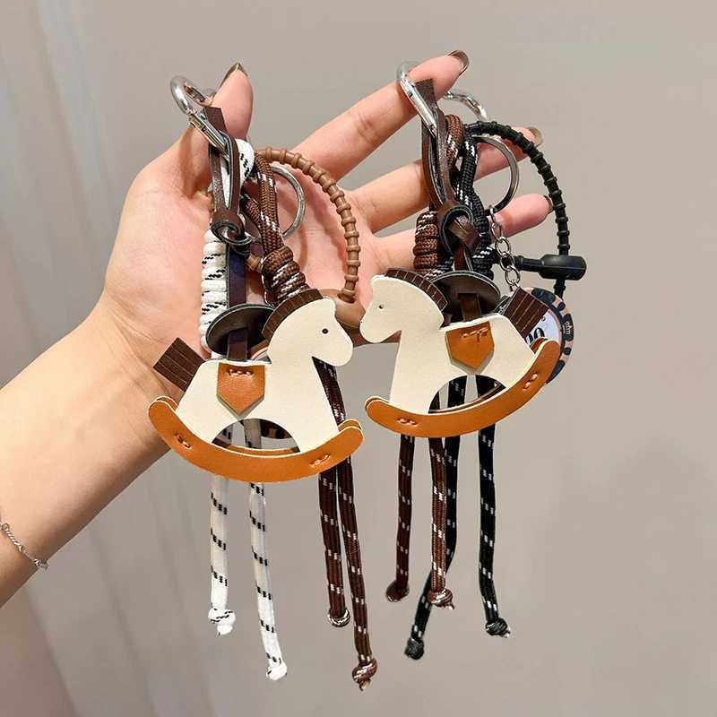 Braided Rope Bag Charm Pendant for Women Leather Trojan Bags Hanging Ornament Keychain Decoration DIY Bag AccessoriesT251127