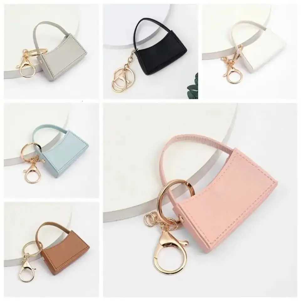 Kawaii Keychain New Small Curved Bag Candy Color Pendant Creative Mini DIY AccessoriesT251127