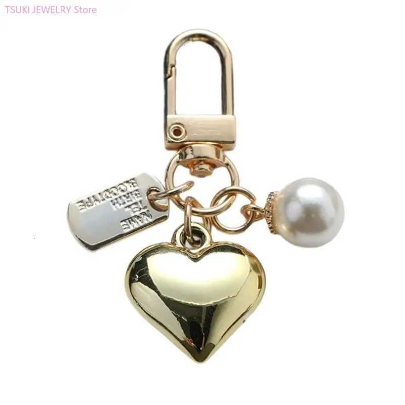 62KE Colorful Heart Keychain Love Shaped Bag Pendant Handmade Jewelry Phone OrnamentT251127