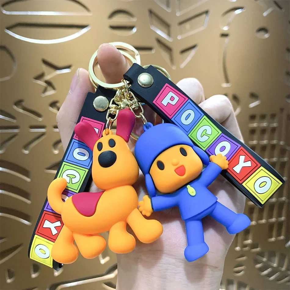 Set Wholesale POCOYO Keychain Pendant Figure Doll Toy Cute Cool Cartoon Doll Toy Model Figure Decoration Birthday GiftT251127