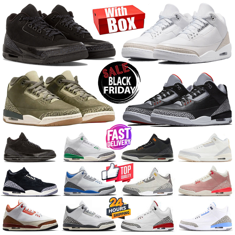 2026 with box 3 3s mens basketball shoes Family Affair True Blue Black Cat Valentines Day Court Purple Starfish men women trainers sports sneakers sneaker