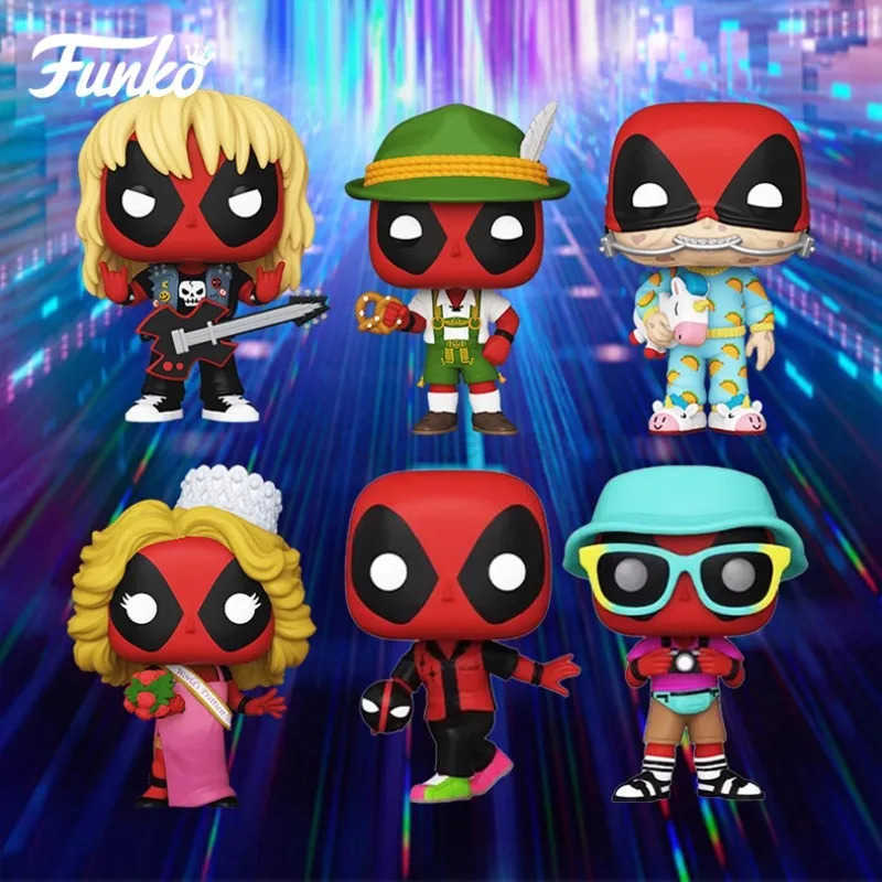 Disney Funko POP Original Deadpool Anime Figure Spider-Man Action Figure Toys for Boys Girls Kids Gift Collectible Model Ornaments H251127