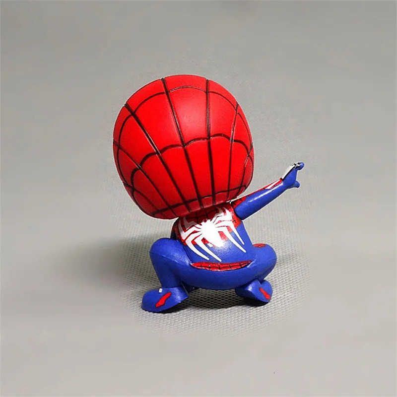 Disney Marvel Avengers Spider Man Cute Action Figure Posture Anime Decoration Collection Figurine Toy Model Ornaments Children Gift H251127