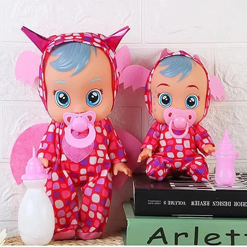 8inch 3D Weeping Babies Unicorn Baby Simulation Baby Crying Doll Creative Cute Doll For Girl Reborn Baby Vinyl Christmas Gift 251125