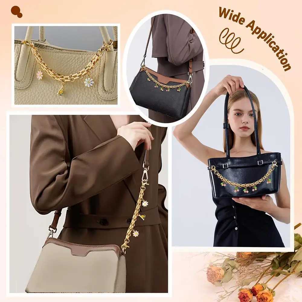 HOT Cherry Pendant Girls Bag Charms Sweet Bag Chain Extension Strap Crossbody Bag Accessories Hanging Ornaments Trendy JewelryT251127