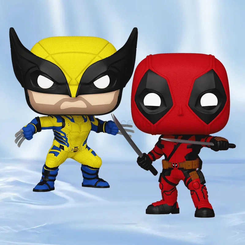Disney Vfunko Marvel Pop Deadpool Dual Blades Edition Wolverine Figure - Movie Souvenir Trendy Toy Display Figure Gift Collectible H251127
