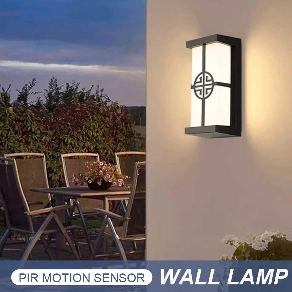 Motion Sensor LED Wall Light 16W IndoorOutdoor Waterproof IP66 Porch Wall Lamp Home Sconce Decoration LightingM251127