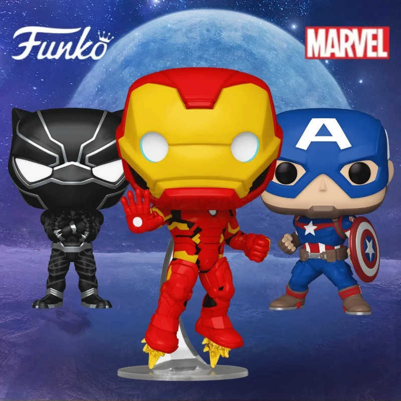 Disney Original Marvel Series Spider-Man Action Figure Funko Pop Batman Doctor Strange Limited Edition Statue Desktop Decoration Model H251127