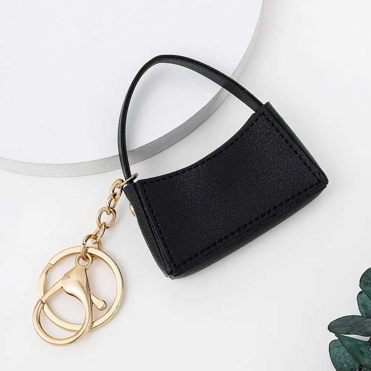Kawaii Keychain New Small Curved Bag Candy Color Pendant Creative Mini DIY AccessoriesT251127