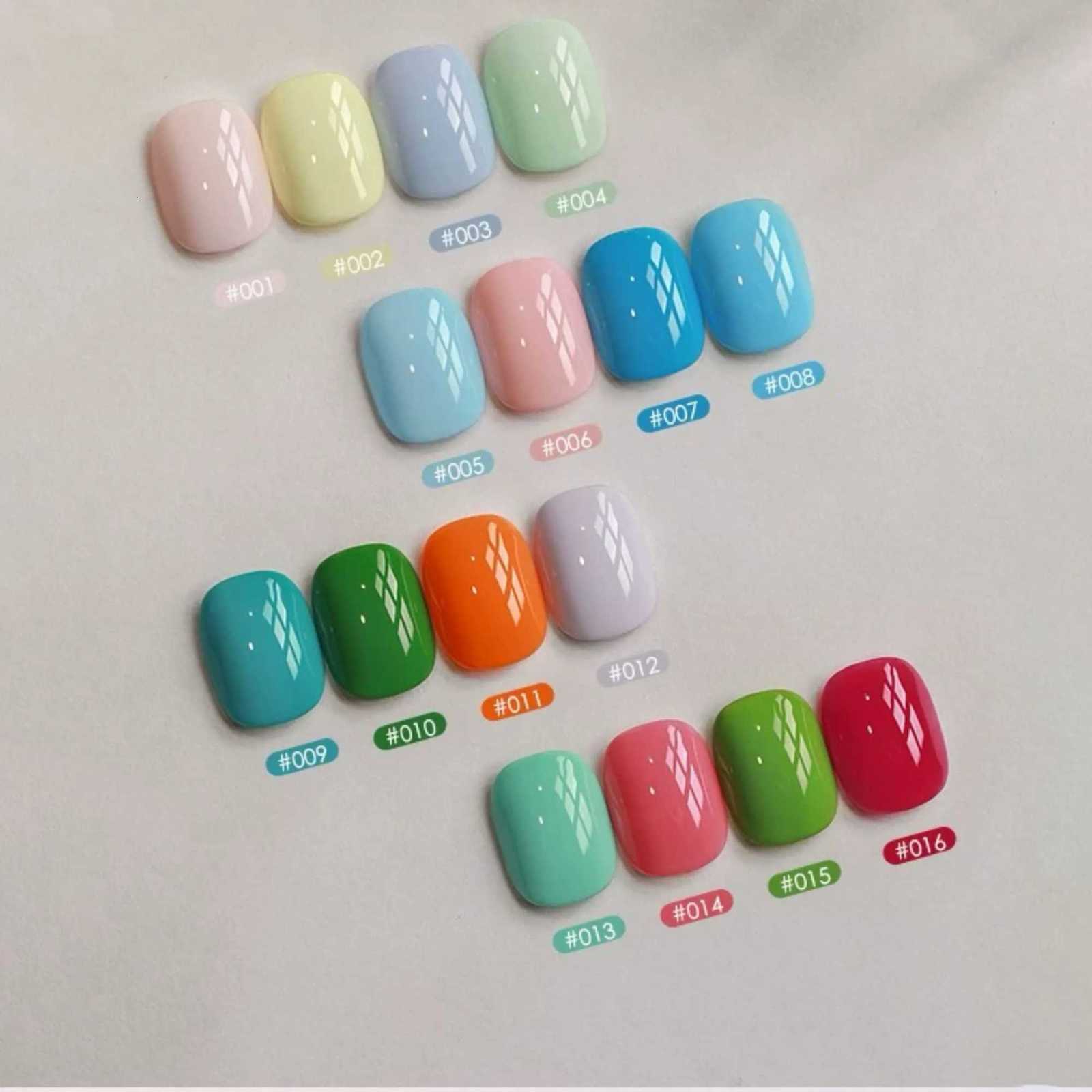 MIANEL 1-16PCS 12ML Summer Macaron Candy Blue-green Gel Nail Polish 2025 New Turquoise Green Nail Polish Green NailsT251127