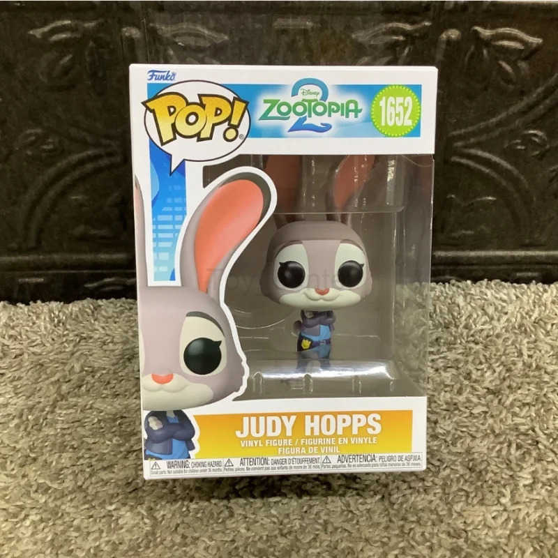 Disney Official Genuine Funko Pop Zootopia Action Doll Model Action Doll Model Judy Hopps Nick Wilde 1652 1653 VinylSculpture Dolls H251127