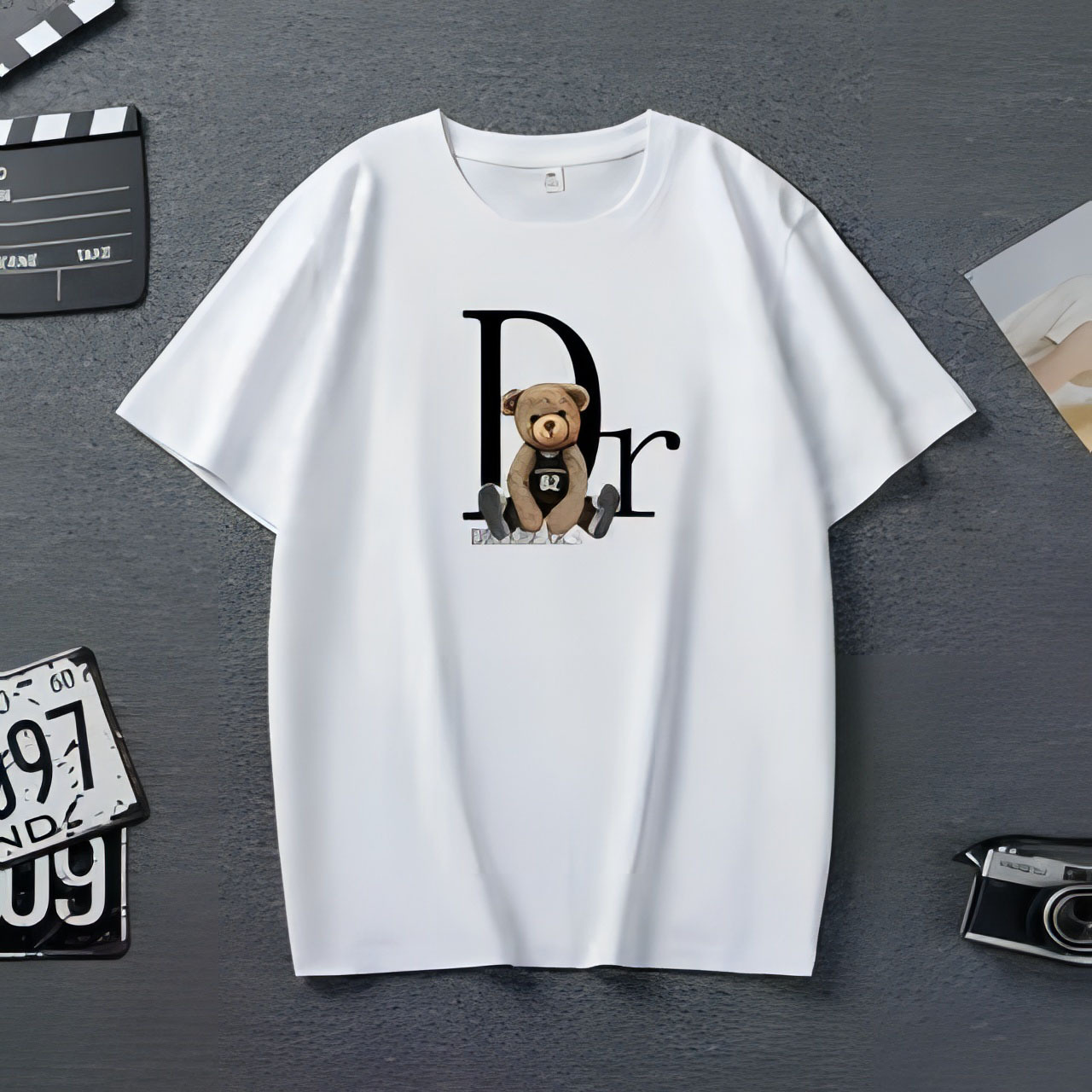 Free shipping designer Men's T-Shirts summer new Printed men's short sleeved T-shirt Pink black grey white