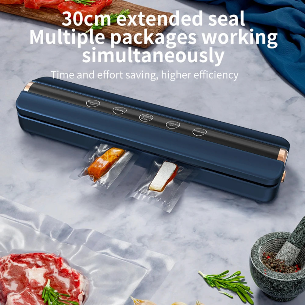 Food Vacuum Automatic Air Sealing Machine Home USB Wireless Wacuum Sealer 1500mAh 62KPa High-Suction Store Food Vacuum 251126