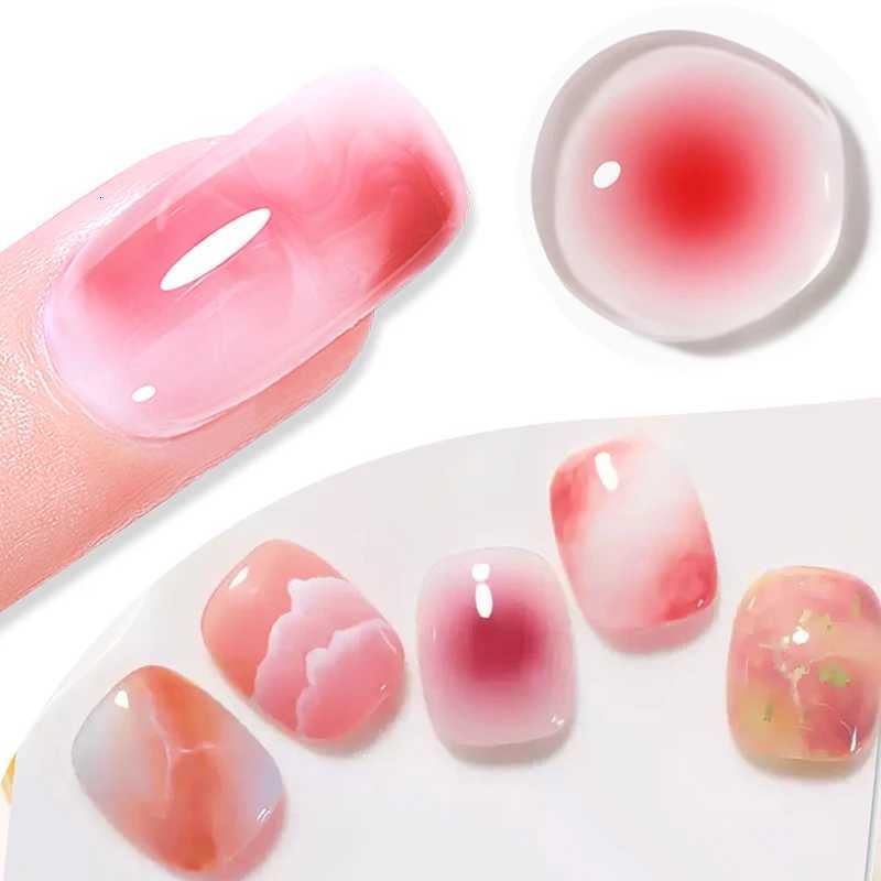 BORN PRETTY Clear Blooms Gel 10ML Soak Off Watercolor Nail Gel Polish for Spreading Effect Marble Gel Nail Polish Painting NailsT251127