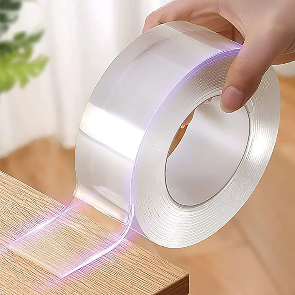 2Pcs/set Nano Tape Super Strong Double Sided Adhesive Tape Sticker Washable Reuse Removable Tapes for Kitchen Bathroom