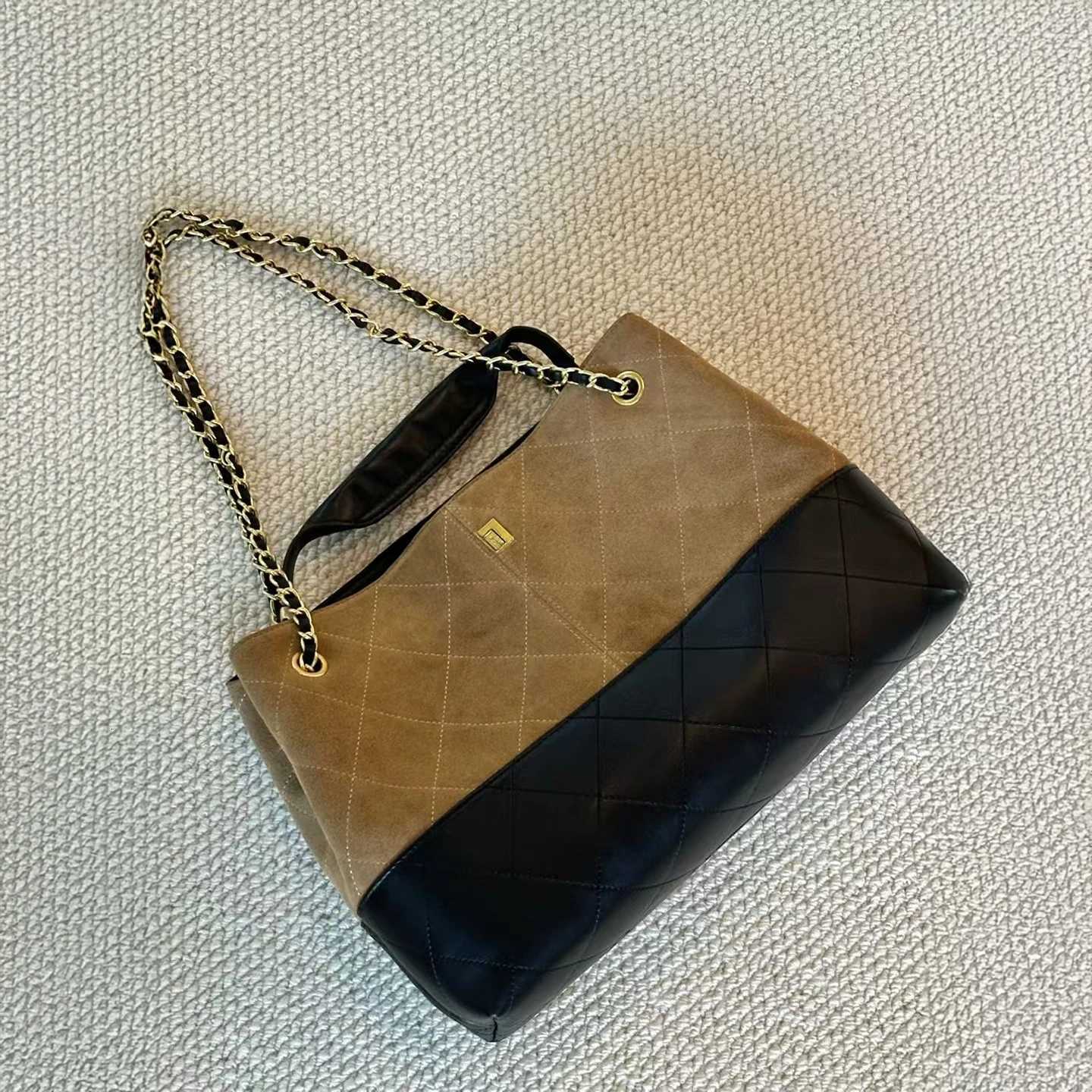 Mendy Suede Genuine Leather Luxury Designer Tote Bag Handbag Women High End Bag Shoulder Large Womens Bag Chain Underarm 2025 K251127