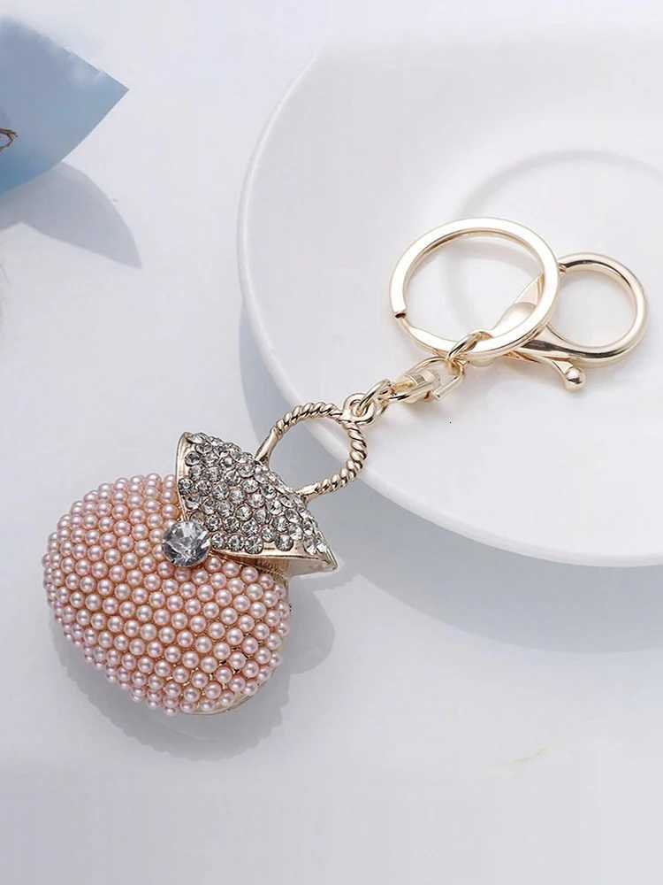 Korean Pearl Beads Diamond Studded Key Chain Advanced Exquisite Bag Pendant Holiday Gifts T251127
