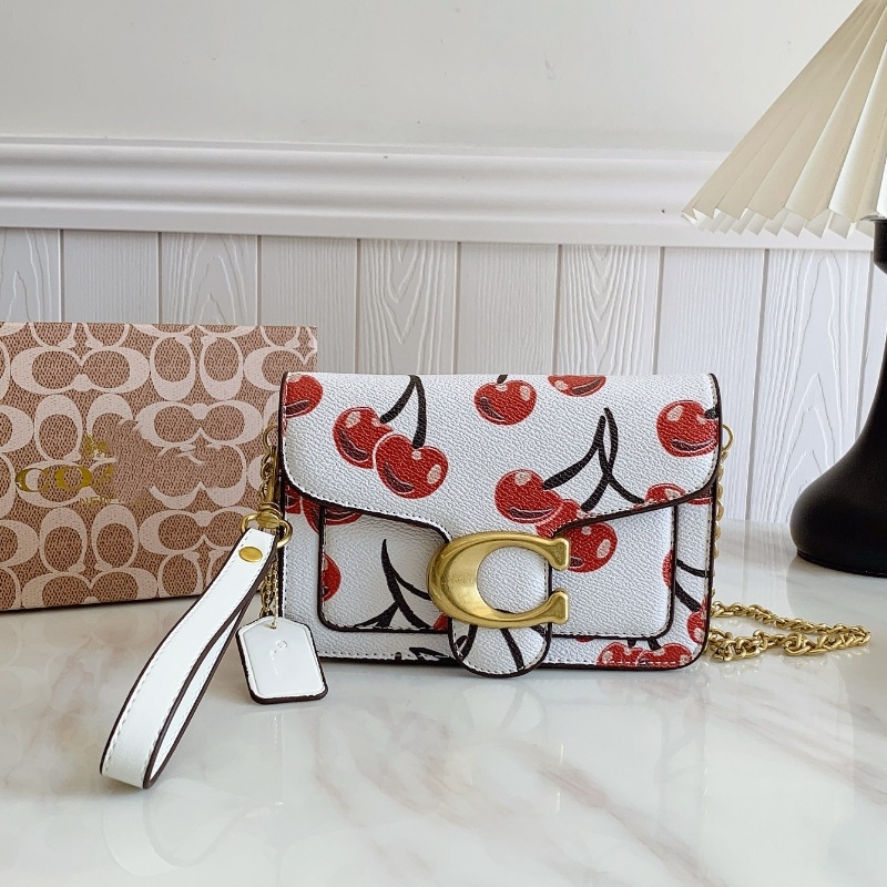 COA Women's New Single Shoulder Diagonal Cross Bag Organ Bag Classic C Standard Women's Bag Fashion Versatile Printed Color blocked Bag