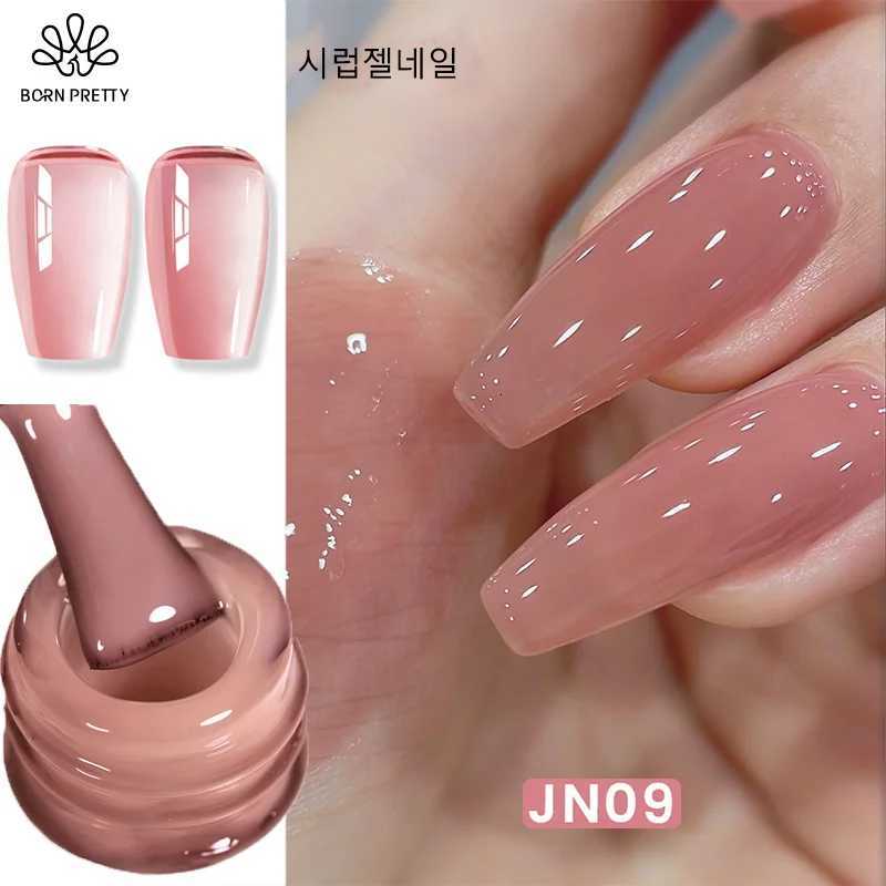 BORN PRETTY 10ml Nude Syrup Gel Jelly Nude Natural Color Semi Permanent Soak Off UV LED Varnish Nail Supplies ManicureT251127