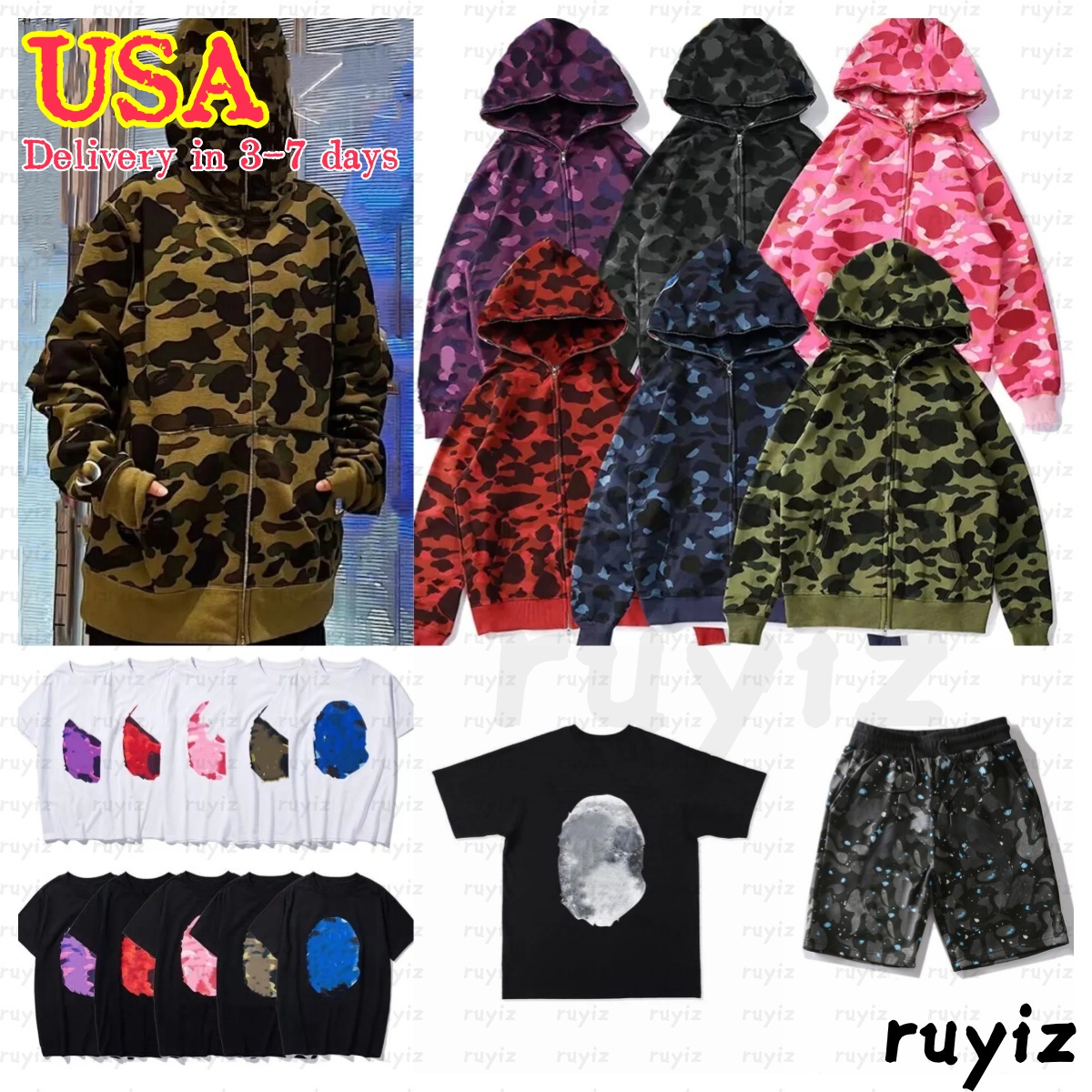 full Designer Mens Hoodie for Woman Camouflage Jacket Hoody Hooded Sweatshirt Man Womens Sweater Long Sleeve Tech Fleece Helpful Hoo Y6nu#