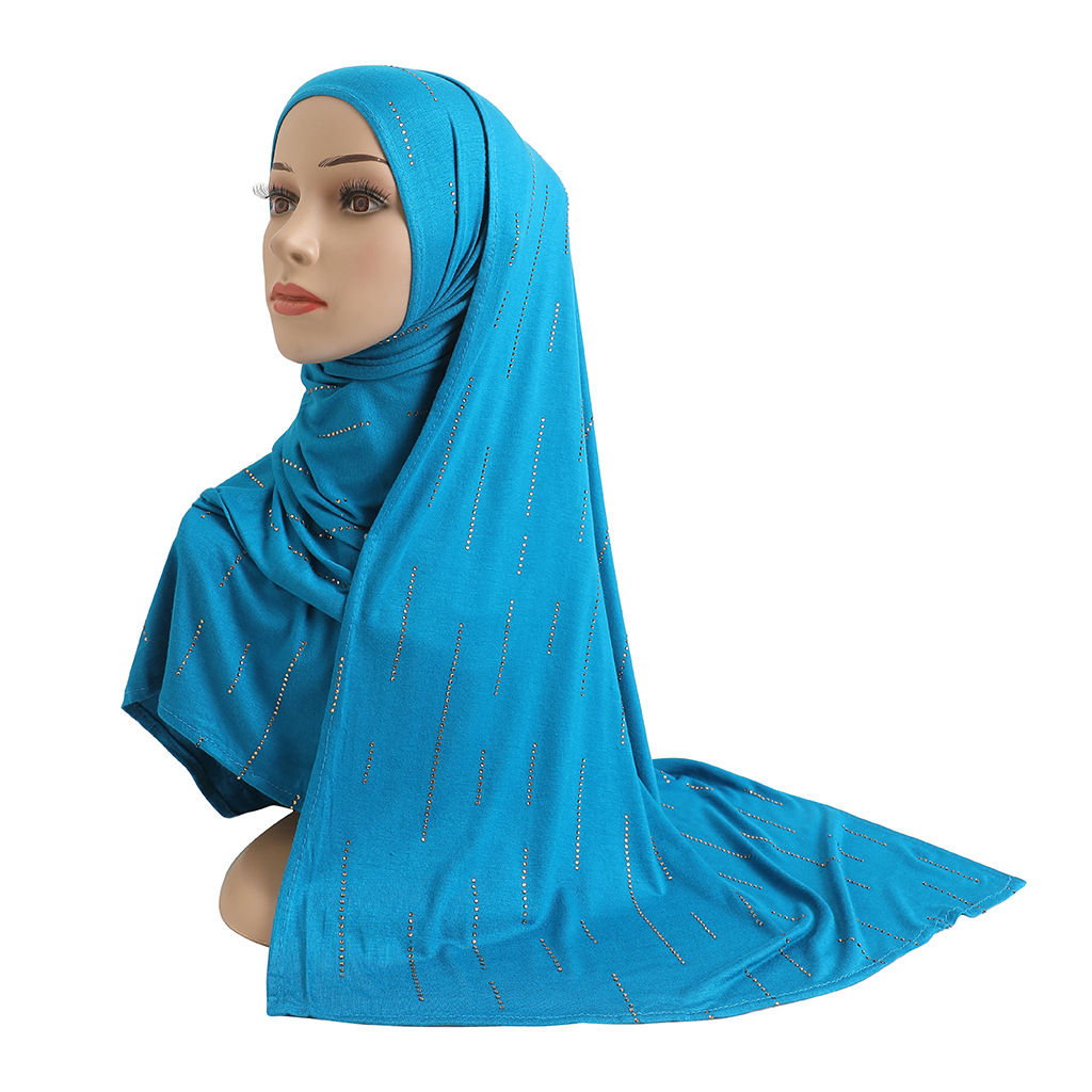 K535 Modal cotton mercerized cotton whole hot gold diamond malay scarf women's headscarf H205