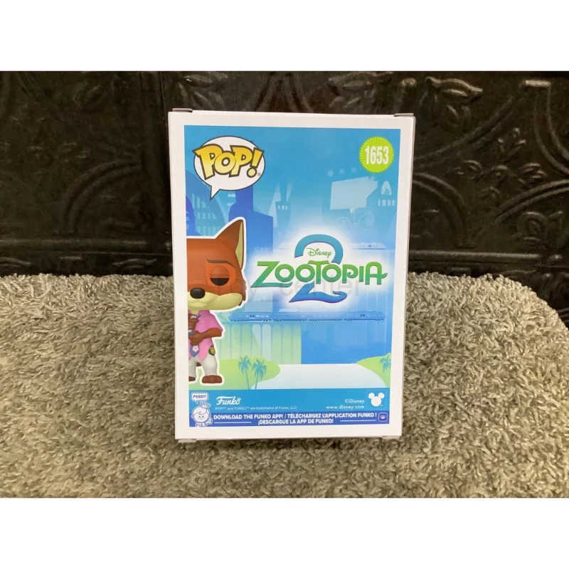 Disney Official Genuine Funko Pop Zootopia Action Doll Model Action Doll Model Judy Hopps Nick Wilde 1652 1653 VinylSculpture Dolls H251127