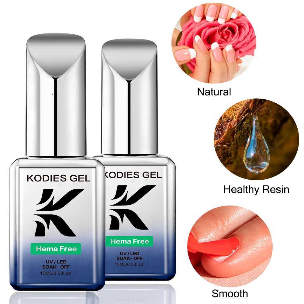 KODIES GEL HEMA Free Gel Nail Polish 15ML Semi Permanent UV/LED Healthy Resin Manicure Varnish Full Color Base Top Coat NailartT251127