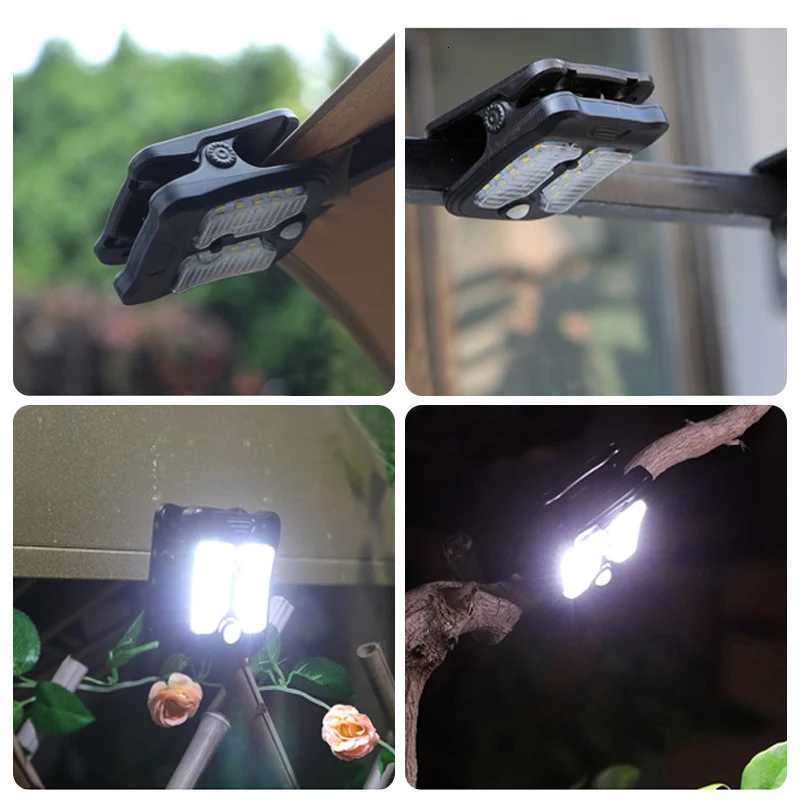 30 LED Solar Garden Outdoor Lights Clip Light Waterproof Motion Sensor Camping Lamp Rechargeable for Landscape Outdoor Wall DecoM251127