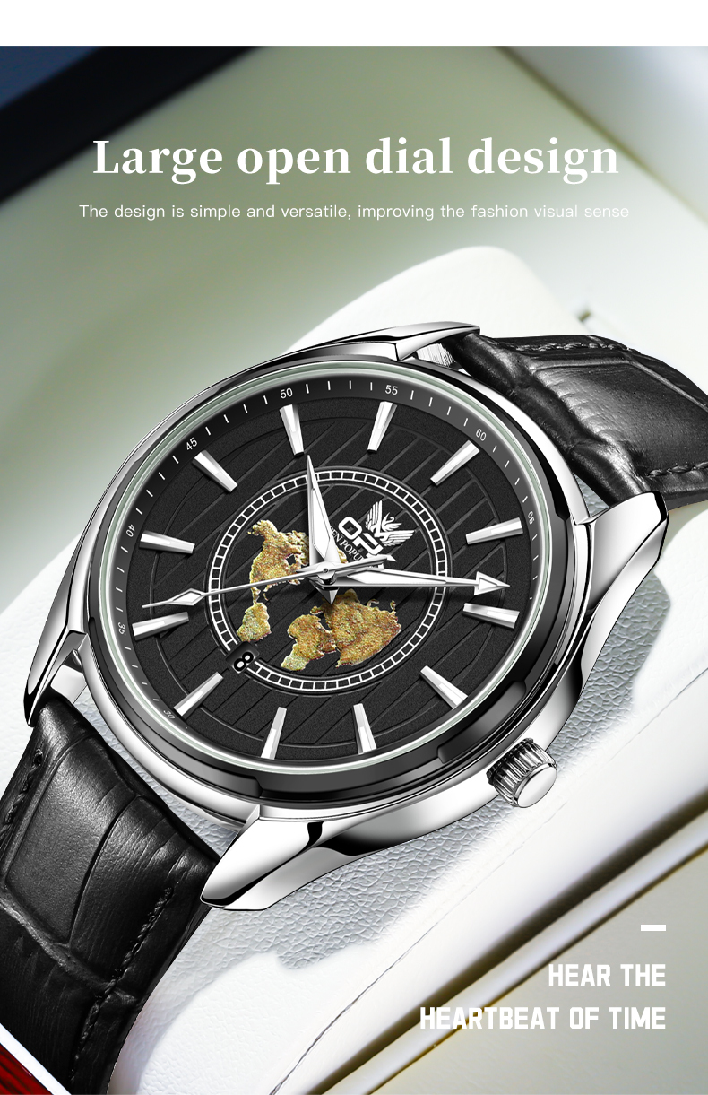 OPK Free Shipping New Designer Watch Luminous Waterproof Watch For Men Student Korean Version Trendy Versatile Automatic Non-mechanical Men's Wat