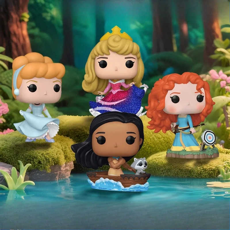 Disney Funko Pop Original Princess Snow White Elsa Action Figure Toys for Boys Girls Kids Gift Collectible Model Ornaments H251127