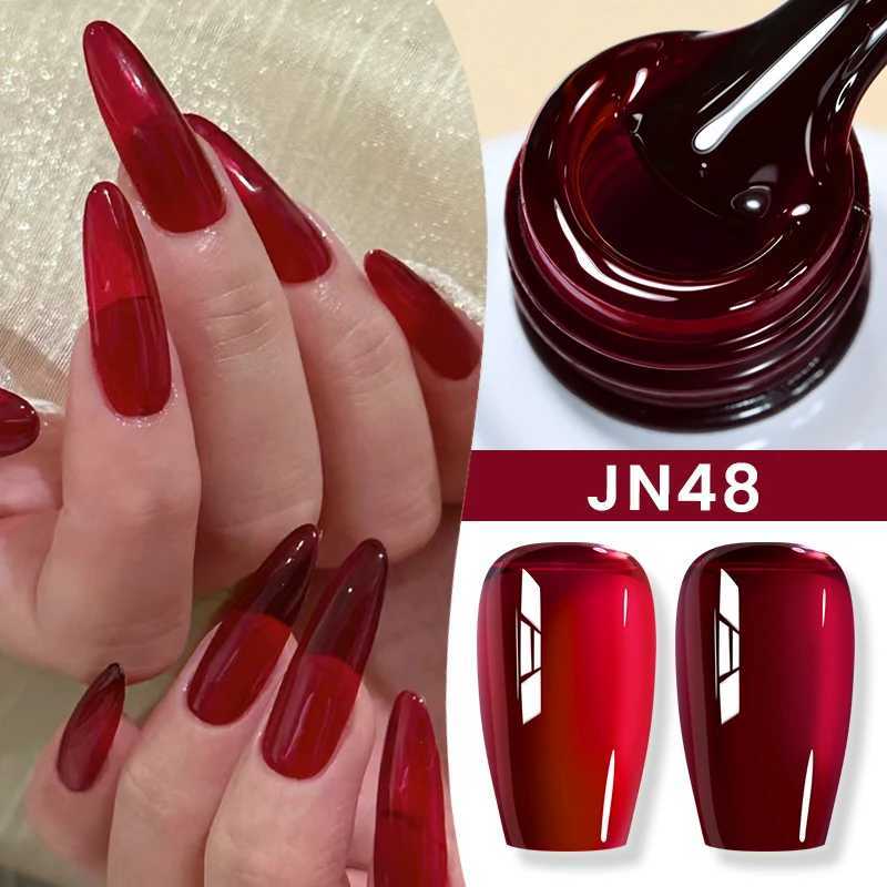 BORN PRETTY 10ml Jelly Nude Gel Nail Polish 50 Colors Semi Transparent Nail Art Nail Supplies Soak off UV LED Nails Gel VarnishT251127