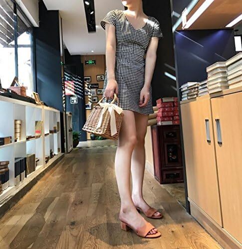 Bow woven rattan straw top handle wicker basket handbag bohemian style beach bag wer basket, brown